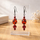 Red with Black Polka Dots Earrings | Mamabug ReCreations - Artisan Jewelry