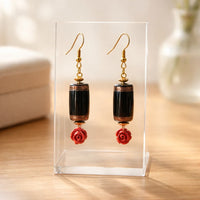 Golden Black Earrings