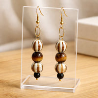 Brown Gourd Earrings