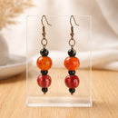 Orange Gourd Earrings | Mamabug ReCreations - Artisan Jewelry