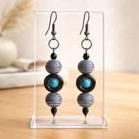 Black Swirls Earrings