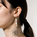 Peachy Keen Rose Earrings | Mamabug ReCreations - Artisan Jewelry