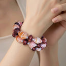 Peachy - Orange & Red Recycled Bead Bracelet (MW) | Mamabug ReCreations - Artisan Jewelry