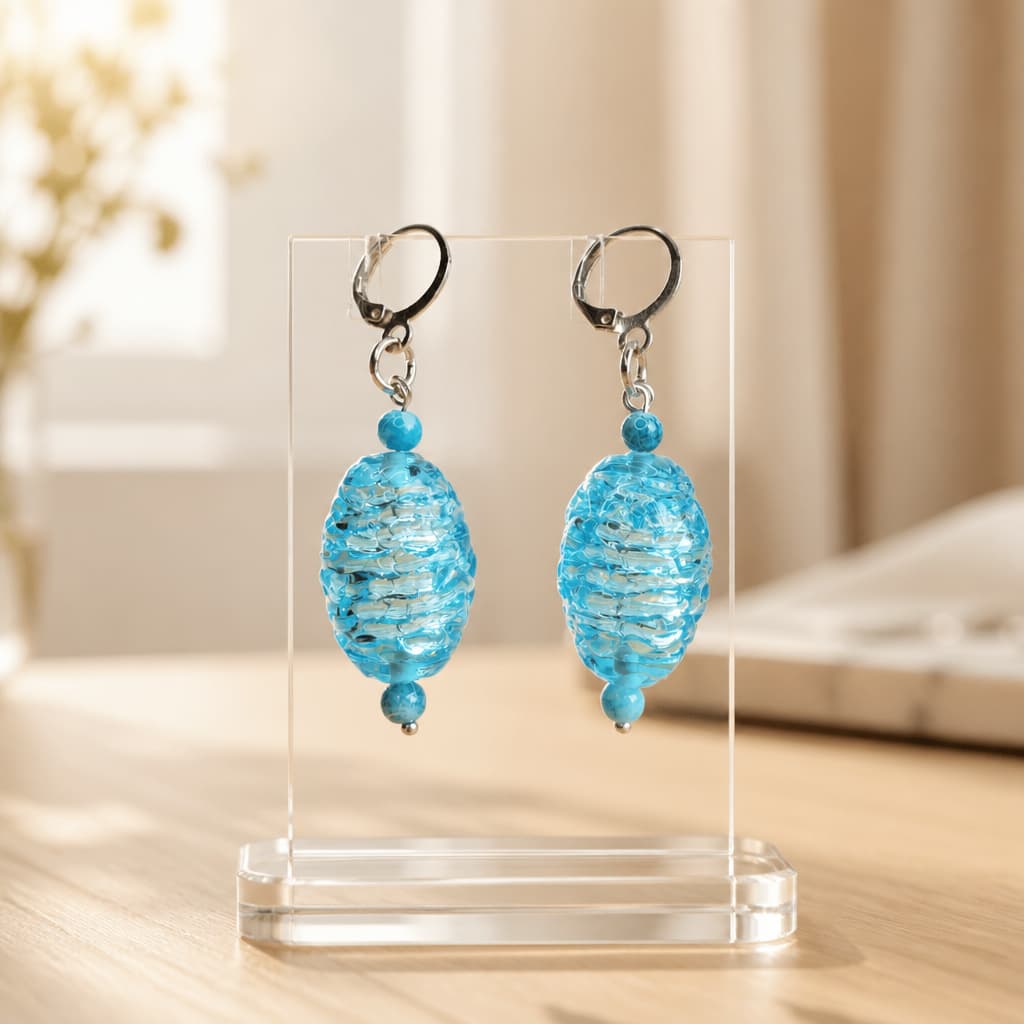 Blue Hive Earrings
