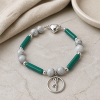 Silver Tree Pose Bracelet (W)