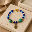 Blue Hamsa Bracelet (W) | Mamabug ReCreations