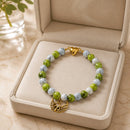 Golden Swan with Green and White Bracelet (W) | Mamabug ReCreations