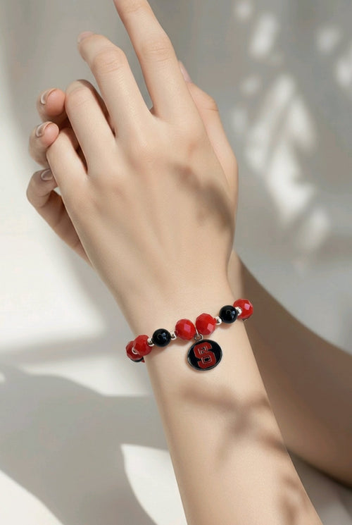 Wolfpack Red Bracelet (W) | Mamabug ReCreations