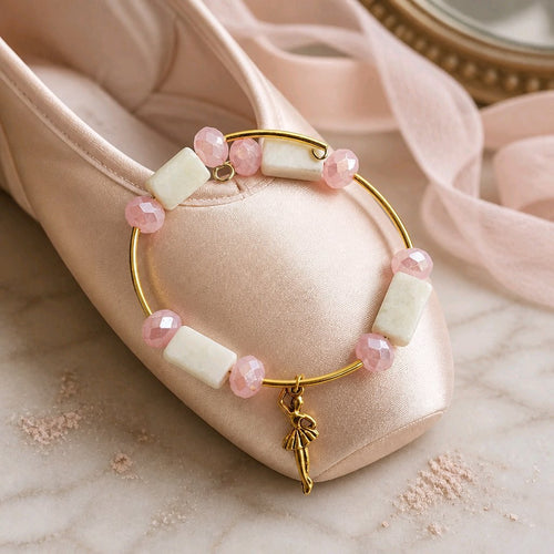Ballet Slipper Pink Bracelet (MW) | Mamabug ReCreations