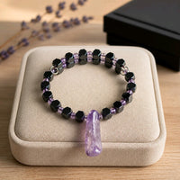 Amethyst Stone Bracelet with Hemalyke (MW)