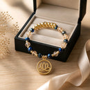 Golden Lotus with AB Brilliance Bracelet (MW) | Mamabug ReCreations - Artisan Jewelry