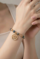 Golden Lotus with AB Brilliance Bracelet (MW) | Mamabug ReCreations - Artisan Jewelry