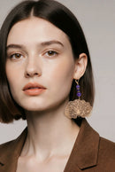 Delicate Golden Lotus Earrings | Mamabug ReCreations - Artisan Jewelry
