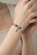 Warrior Bracelet in Red and White (MW) | Mamabug ReCreations - Artisan Jewelry