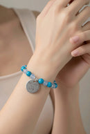 Believe in Love in Blue Bracelet (MW) | Mamabug ReCreations - Artisan Jewelry