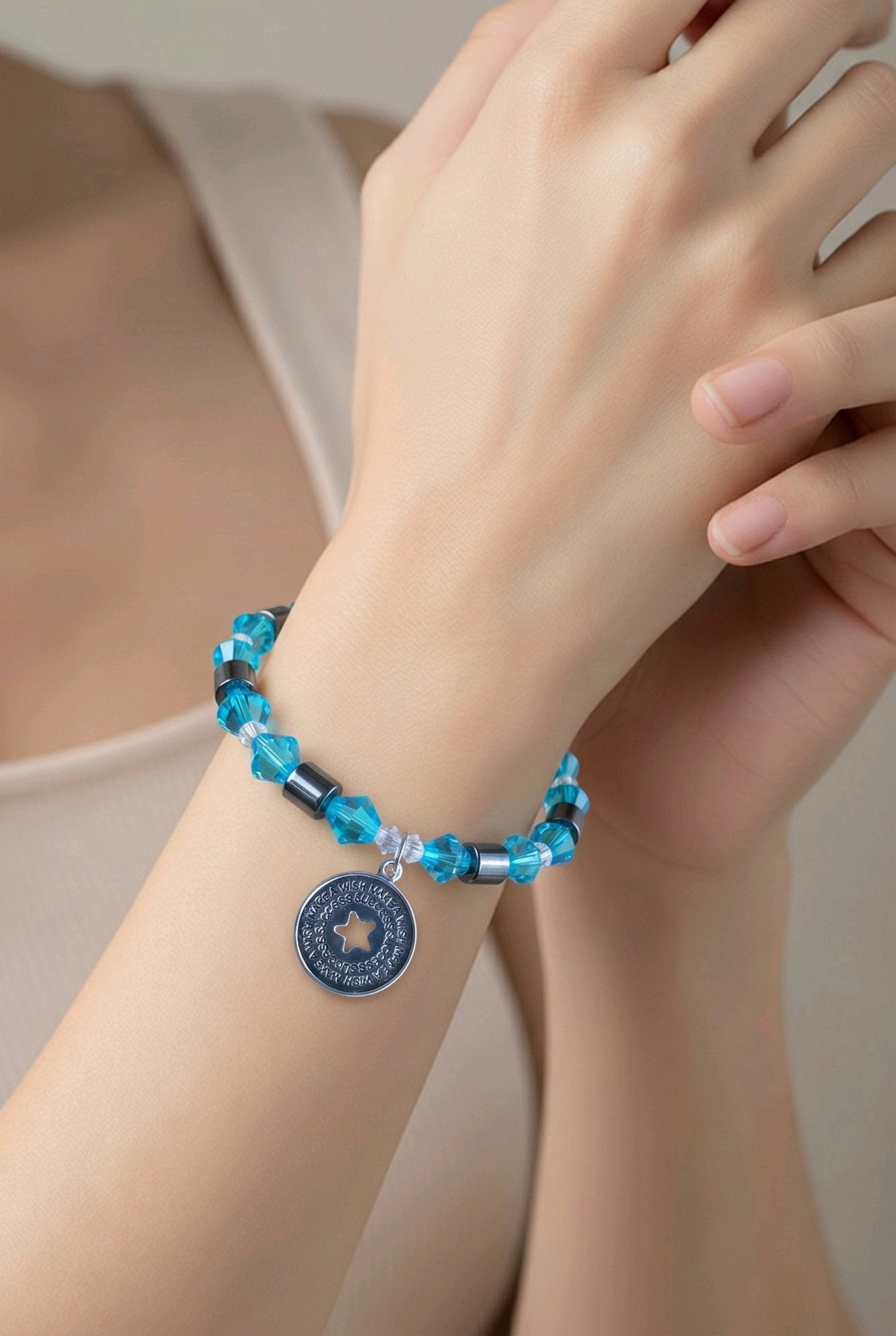 Make a Wish Bracelet with Hemalyke and Crystals (MW) | Mamabug ReCreations | Mamabug ReCreations - Artisan Jewelry