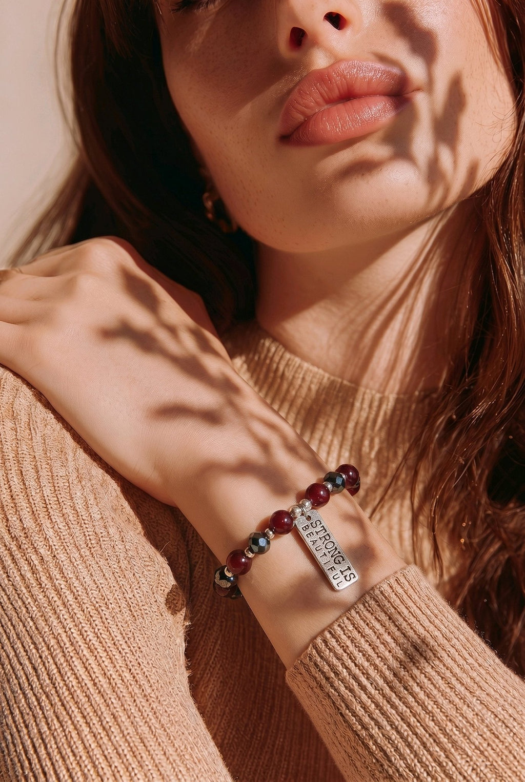 Strong is Beautiful in Red Brilliance Bracelet (MW)