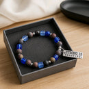 Strong is Beautiful in Blue & Jasper Bracelet (MW) | Mamabug ReCreations - Artisan Jewelry