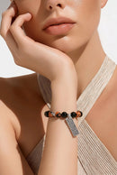 Strong is Beautiful in Orange and Black Bracelet (MW) | Mamabug ReCreations - Artisan Jewelry