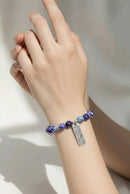 Strong is Beautiful in Purple Splatters Bracelet (MW) | Mamabug ReCreations - Artisan Jewelry