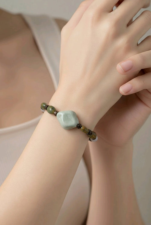 Natural Stone Bracelet (MW) | Mamabug ReCreations - Artisan Jewelry