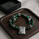 Jasper and Cat's Eye Bracelet (MW) | Mamabug ReCreations - Artisan Jewelry