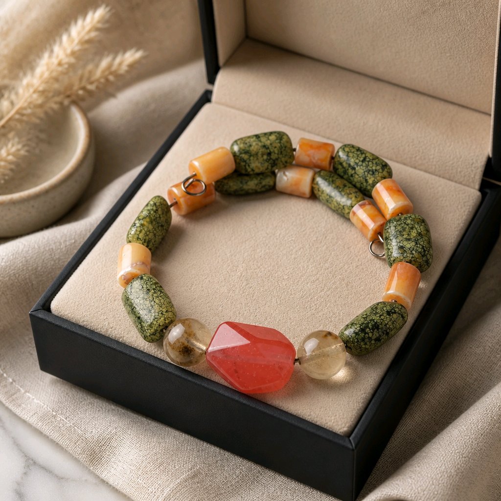 Stone and Porcelain Bracelet (MW)