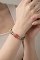 Stone and Porcelain Bracelet (MW) | Mamabug ReCreations - Artisan Jewelry