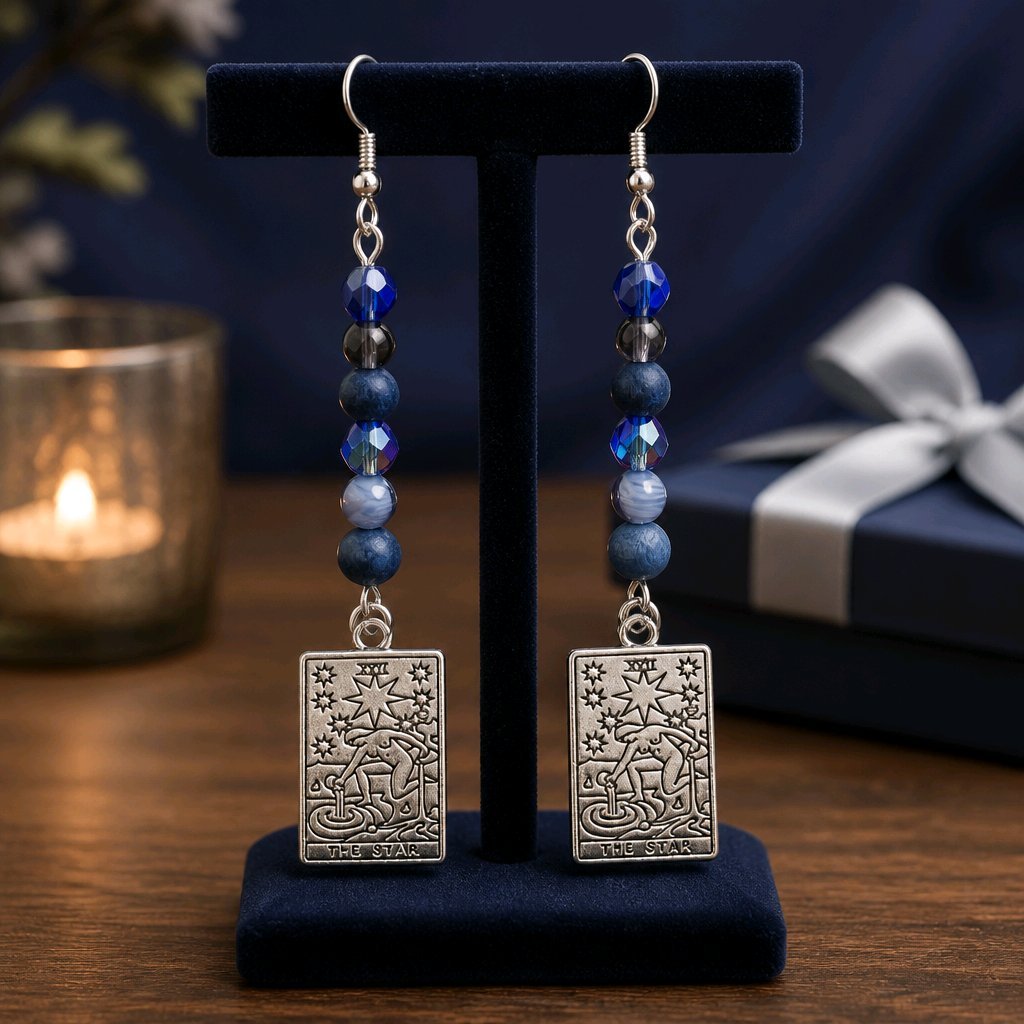 The Star Tarot Charm Earrings