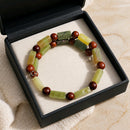 Green and Red Bracelet (MW) | Mamabug ReCreations - Artisan Jewelry