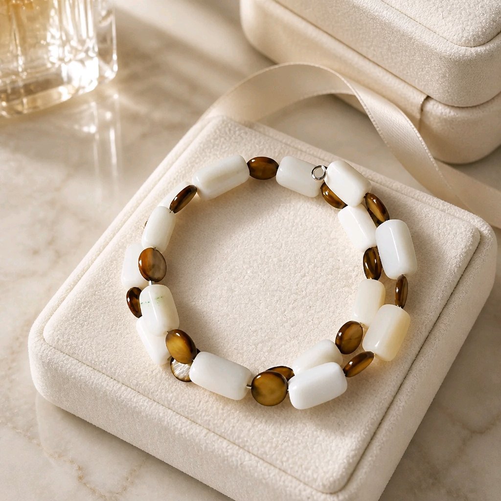White and Brown Bracelet (MW)