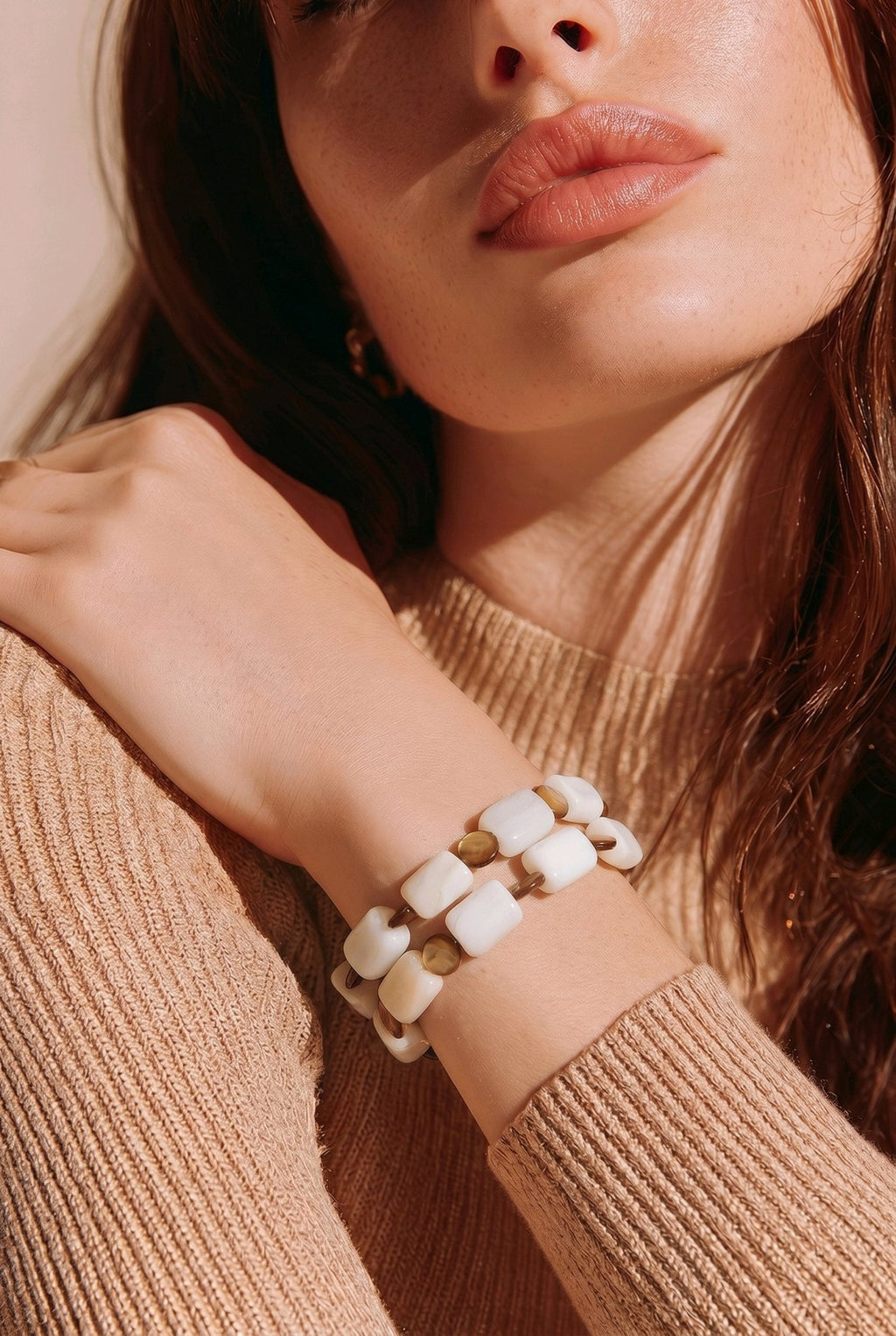 White and Brown Bracelet (MW)