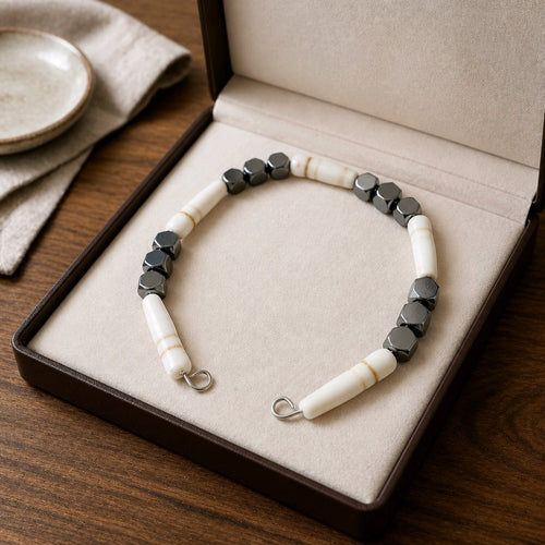 Black and White Bracelet (MW) | Mamabug ReCreations - Artisan Jewelry