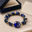 Cobalt Blue and Lapis Lazuli Bracelet (MW) | Mamabug ReCreations - Artisan Jewelry