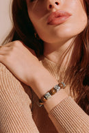 "Wood" and Stone Bracelet (MW) | Mamabug ReCreations - Artisan Jewelry