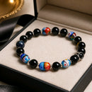 Egg Lampwork Beaded Bracelet (MW) | Mamabug ReCreations - Artisan Jewelry