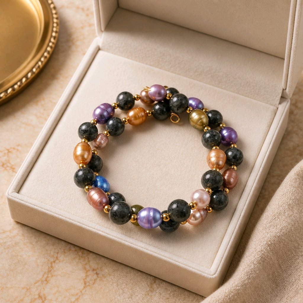 Iridescent Pearl Bracelet (MW)
