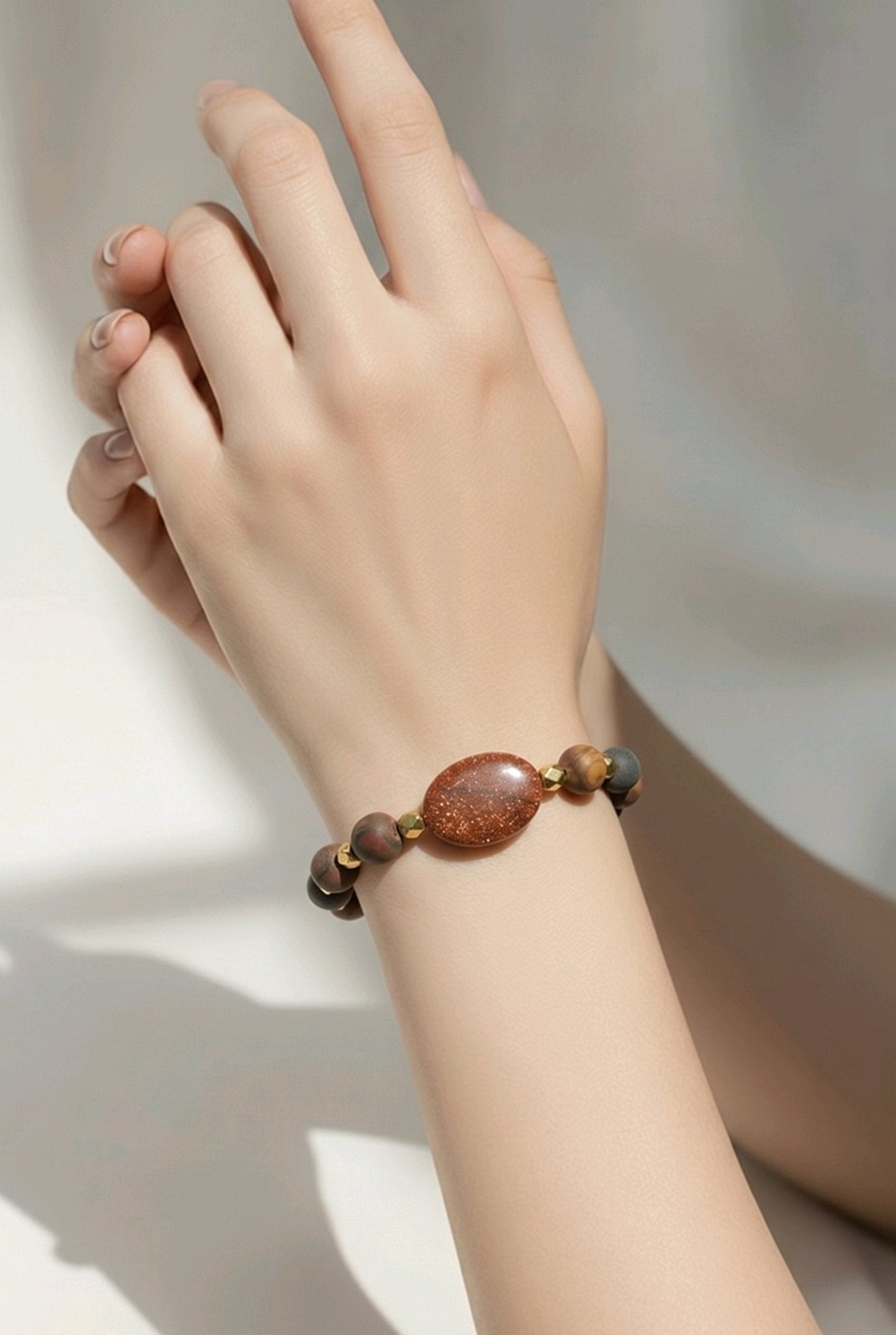 Goldstone Bracelet (MW) | Mamabug ReCreations - Artisan Jewelry