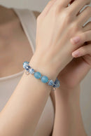 Frosted Blue Bracelet (MW) | Mamabug ReCreations - Artisan Jewelry