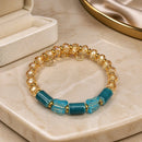 Teal Porcelain Bracelet (MW) | Mamabug ReCreations - Artisan Jewelry