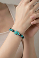 Gypsy Beaded Bracelet - Turquoise Turtle Edition (MW) | Mamabug ReCreations - Artisan Jewelry