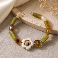 White Stone Flower Bracelet (MW)