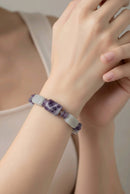 Amethyst and Calcite Bracelet (MW) | Mamabug ReCreations - Artisan Jewelry