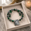 Jasper and Cat's Eye Bracelet (MW) | Mamabug ReCreations - Artisan Jewelry
