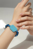Turquoise with Blue Mala Beads Bracelet (W) | Mamabug ReCreations - Artisan Jewelry
