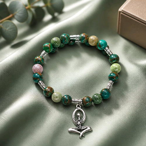Goddess Bracelet - Indian Agate & Chalcedony (MW) | Mamabug ReCreations