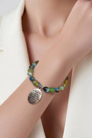 Well Behaved Women Bracelet - Earth Swirl Recycled Glass (MW) | Mamabug ReCreations