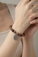 Well Behaved Women Bracelet - Picasso Jasper & Red Brick Recycled Seed (MW) | Mamabug ReCreations