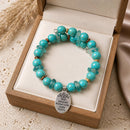 Well Behaved Women Bracelet - Turquoise Howlite & Marine Glass (MW) | Mamabug ReCreations