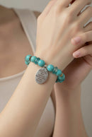 Well Behaved Women Bracelet - Turquoise Howlite & Marine Glass (MW) | Mamabug ReCreations
